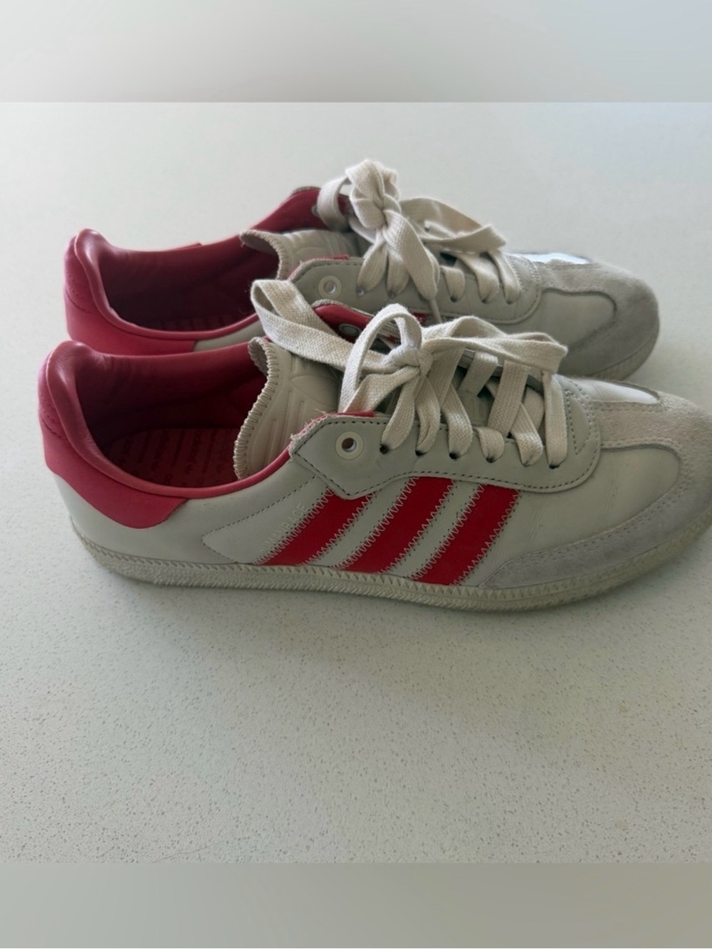 Adidas x Pharrell Williams Samba "Glory Red" sneakers
